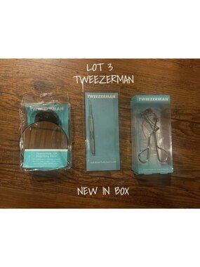 Tweezerman Eyelash Curl Nail Cuticle Cleaner Lighted Mirror Lot 3 Brand New